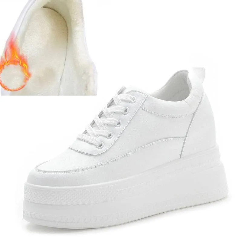 Women's 9cm Platform Wedges Closed Sneakers Maxct