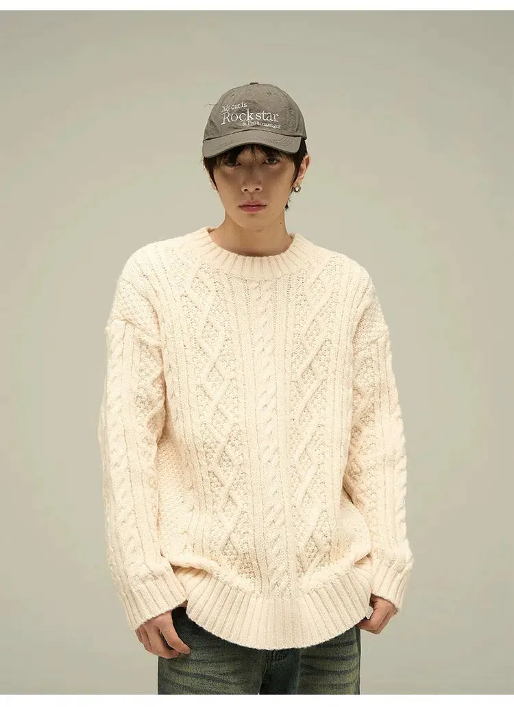 Maxct Vintage Round Neck Sweater