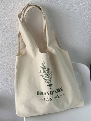 Heart Pattern Letter Patch Canvas Tote Bag - Women Tote Bags