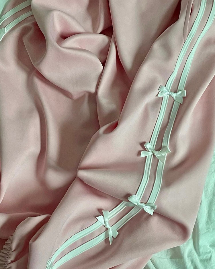 Coquette Bows Side Stripe Pants Maxct