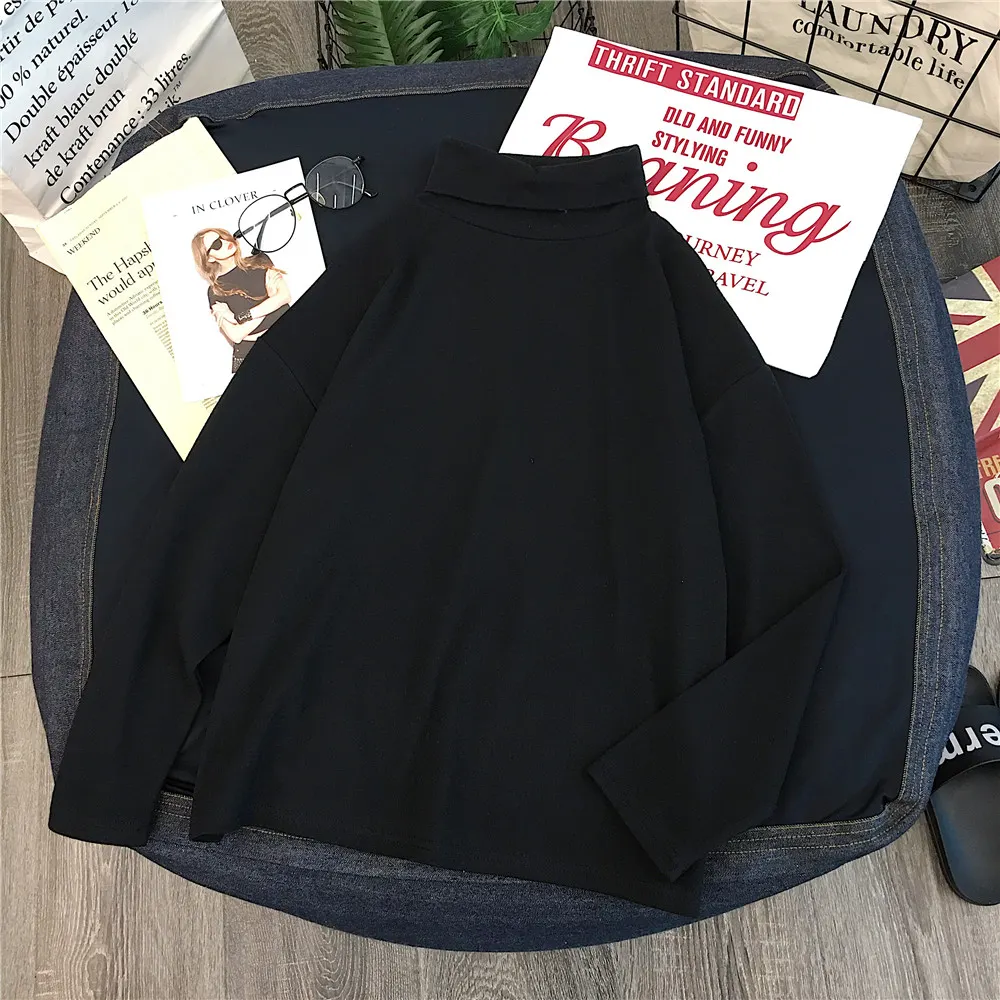 Maxct Long Sleeve T-shirts Women Striped Tshirts All-match Loose Basic Tops Leisure Korean Style Mujer Fashion Clothing Ins