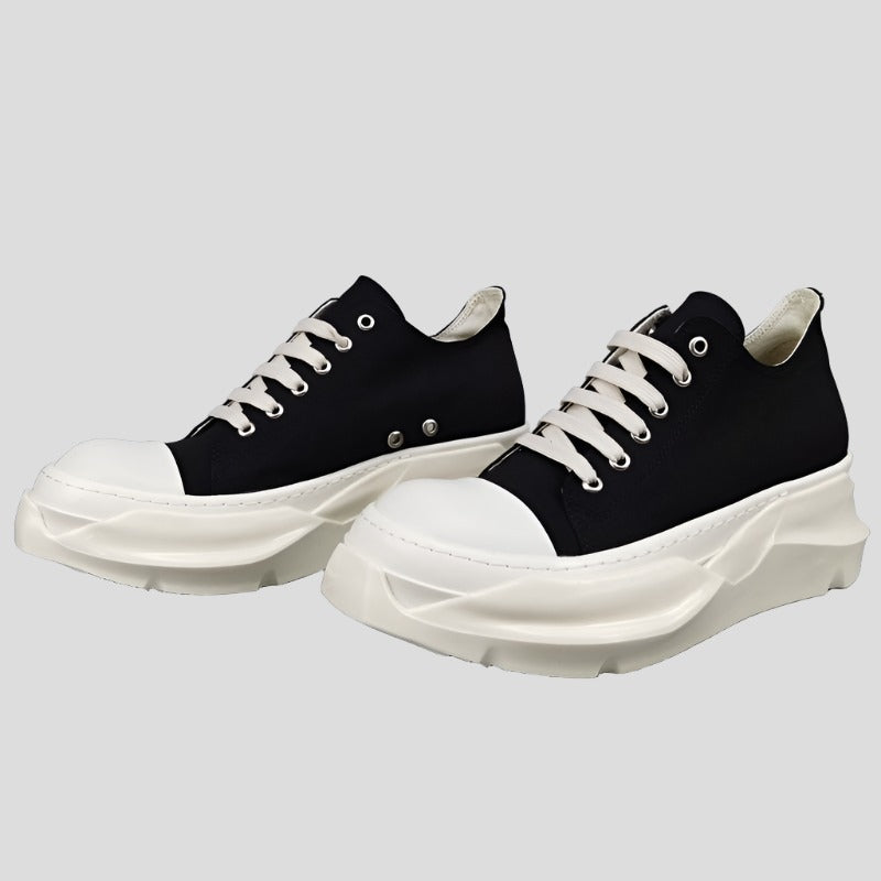 Round Toe White Sneakers for Men & Women Maxct