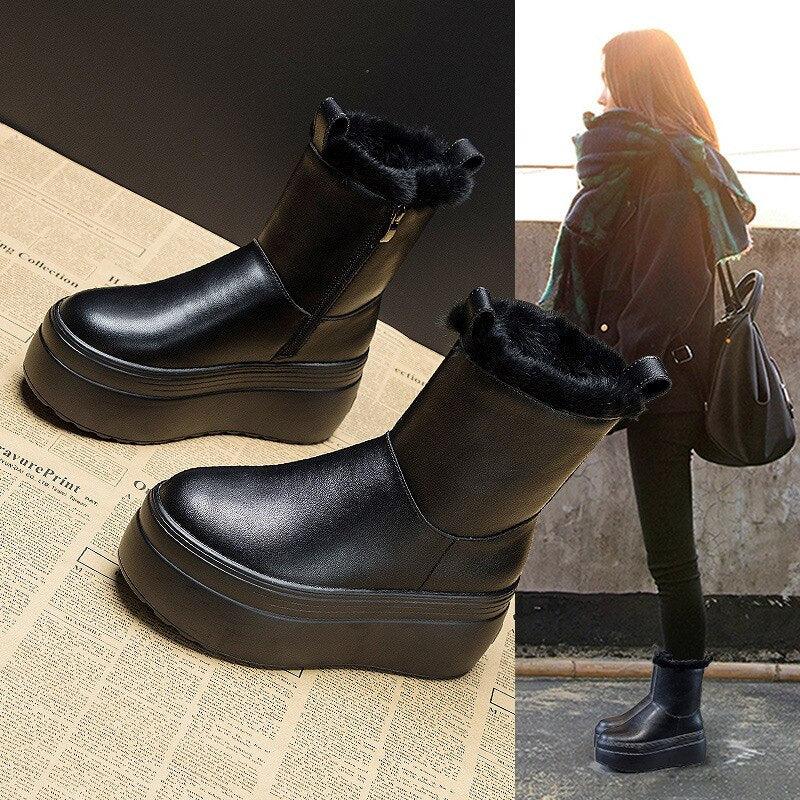 8cm Platform Boots for Women Maxct