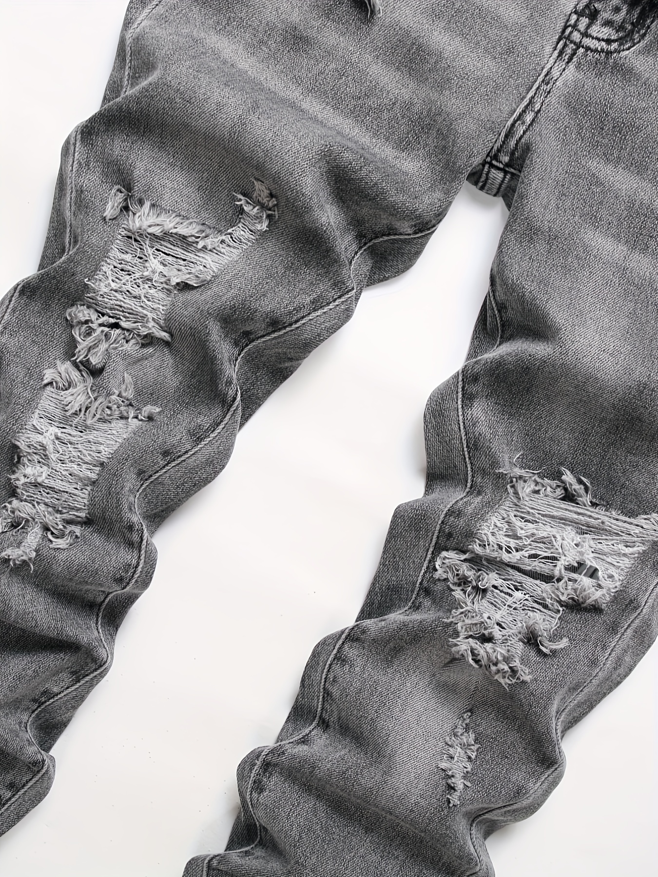 Men's Skinny Fit Ripped Stretch Slim Fit Jeans Pants
