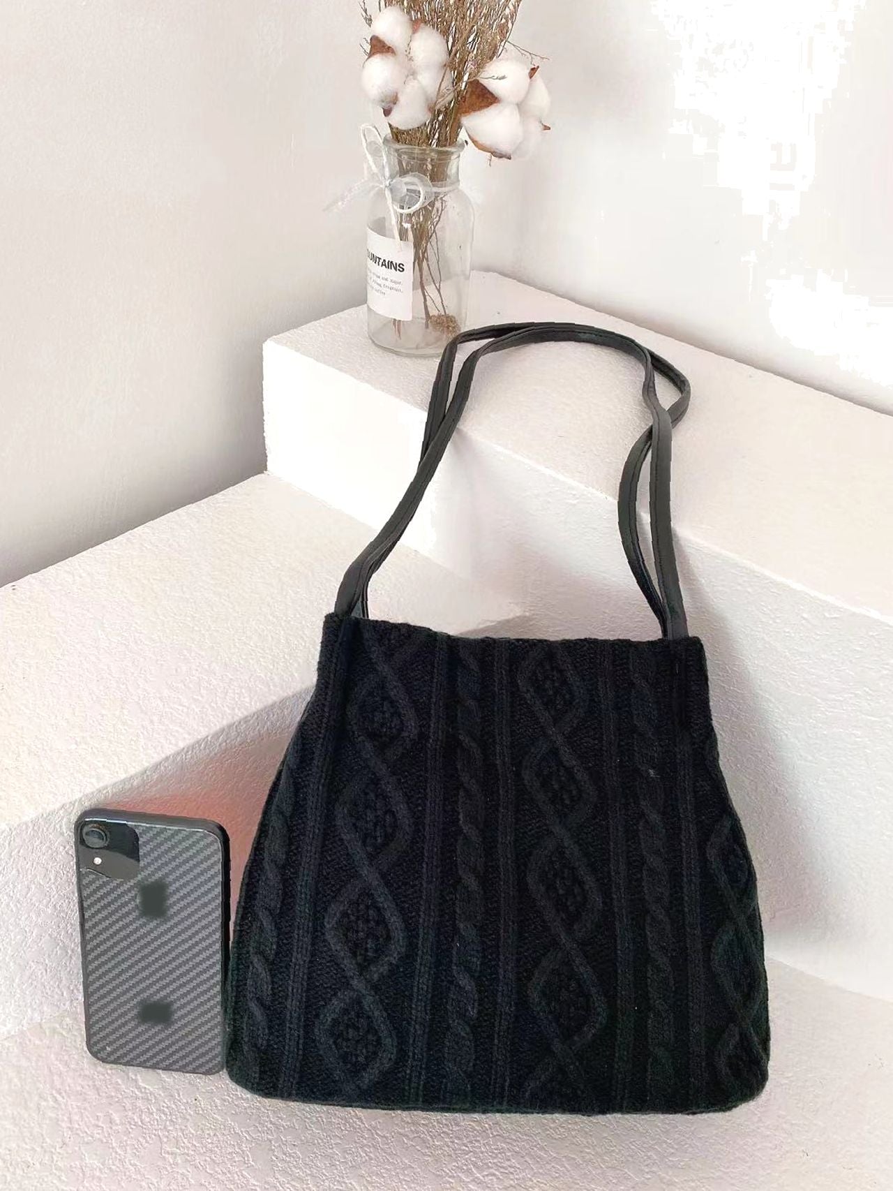 Maxct - Minimalist Crochet Tote Bag  - Women Tote Bags