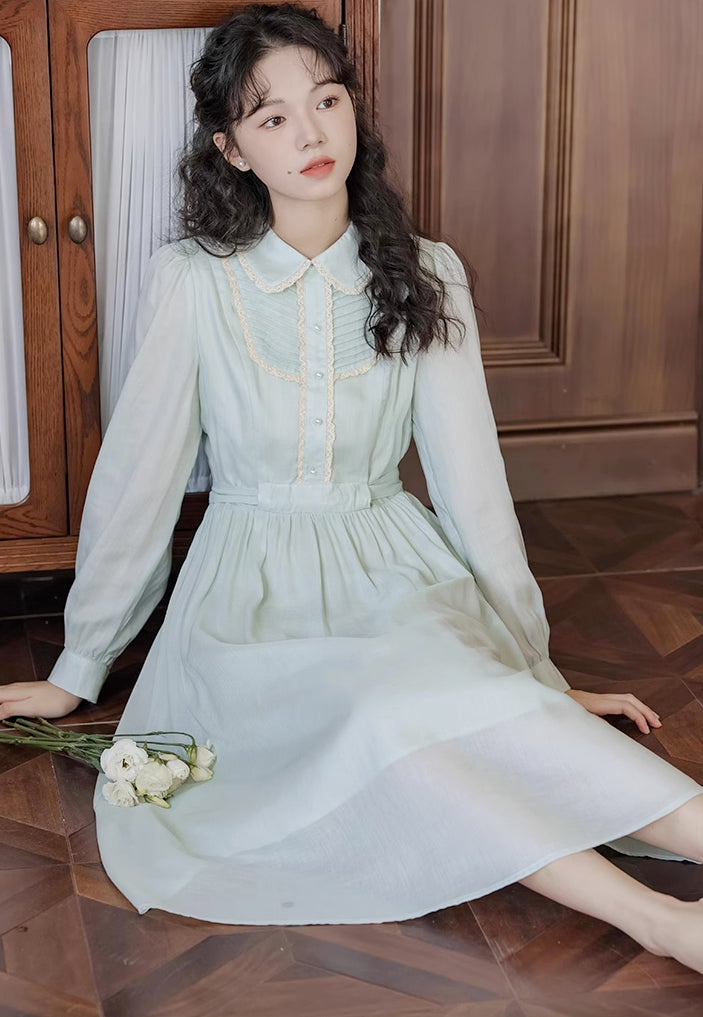 Sunday Tea Long Sleeve Midi Dress Maxct