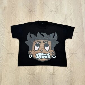 Maxct Summer New Style European and American Oversized Short-sleeved Fashion Popular Anime Printed T-shirt Fashion Casual Loose Top