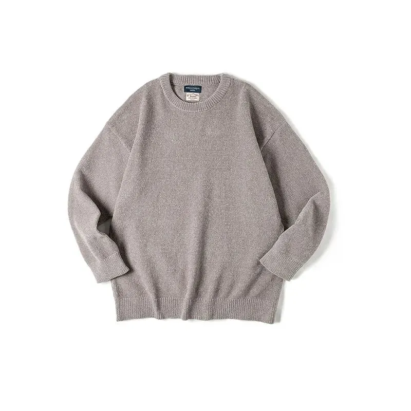 Maxct Chenille Style Crew Neck Sweater