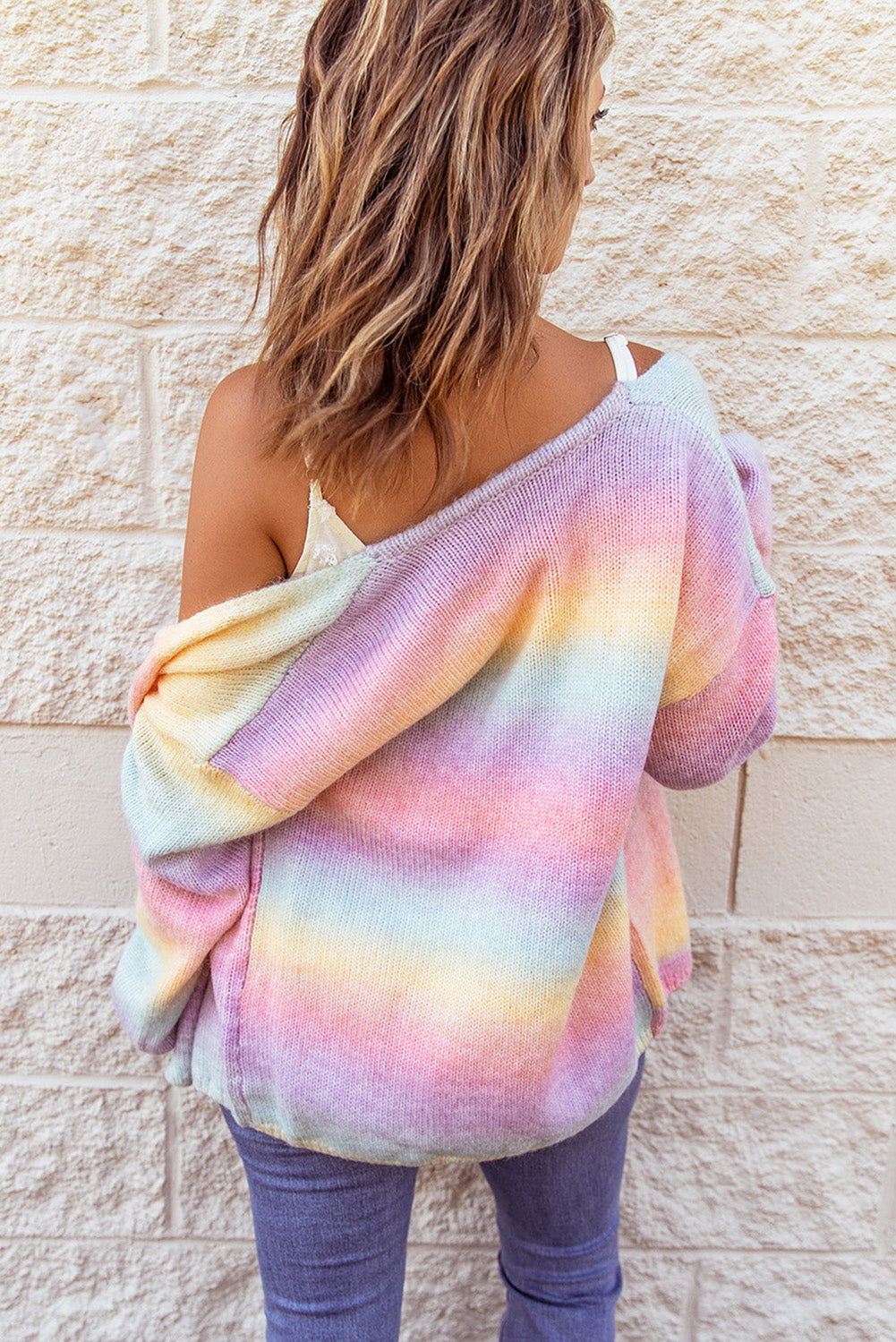 Maxct &Gradient Open Front Drop Shoulder Cardigan