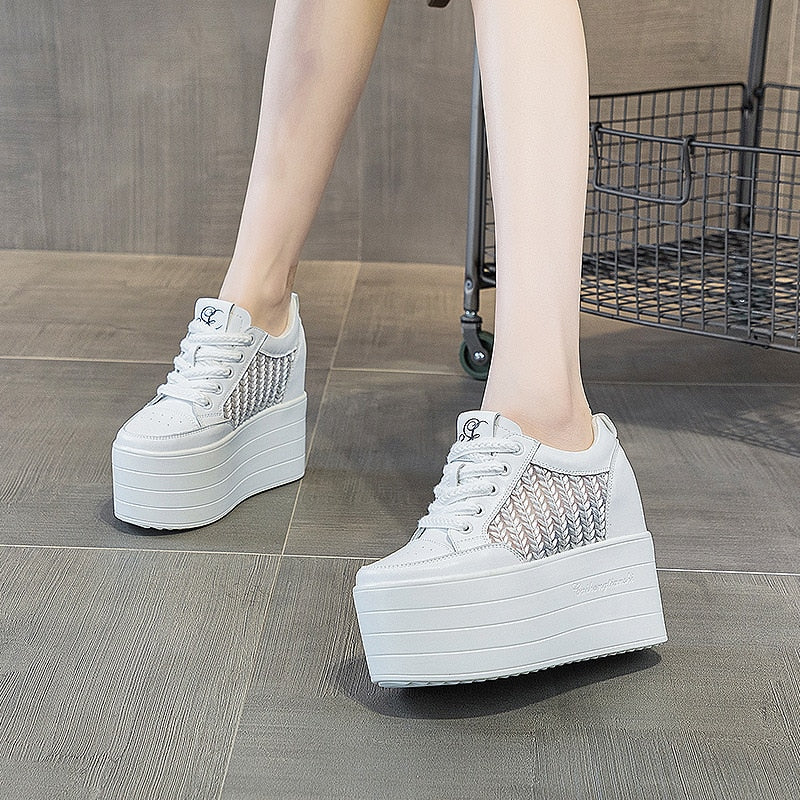 Platform Sneakers for Women - Mixed Colors Shoes Maxct