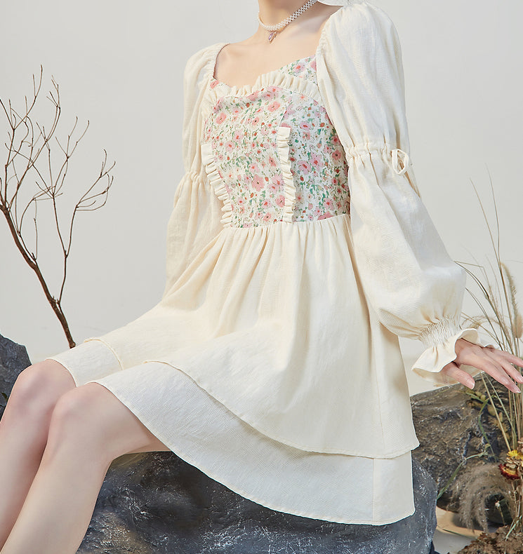 Florals In Bloom Ruffle Dress Maxct