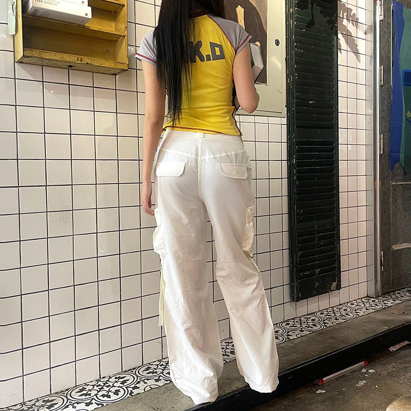 Washed Vintage Baggy Cargo Jeans Maxct