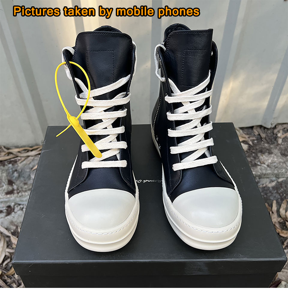High Top Sneakers- Unisex Motorcycle Zip Boots