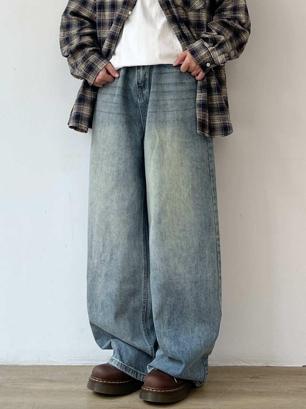 EVER Loose Wide-leg Jeans Maxct