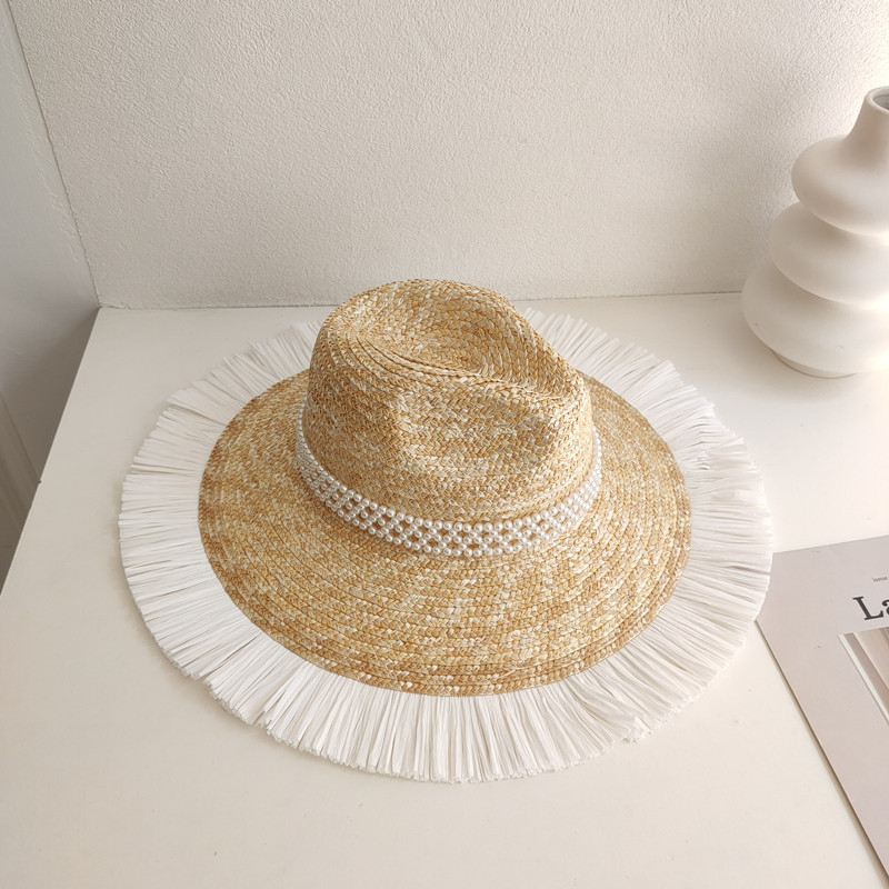 Sun Hat Fashion Wind Straw Women's Burrs Straw Hat