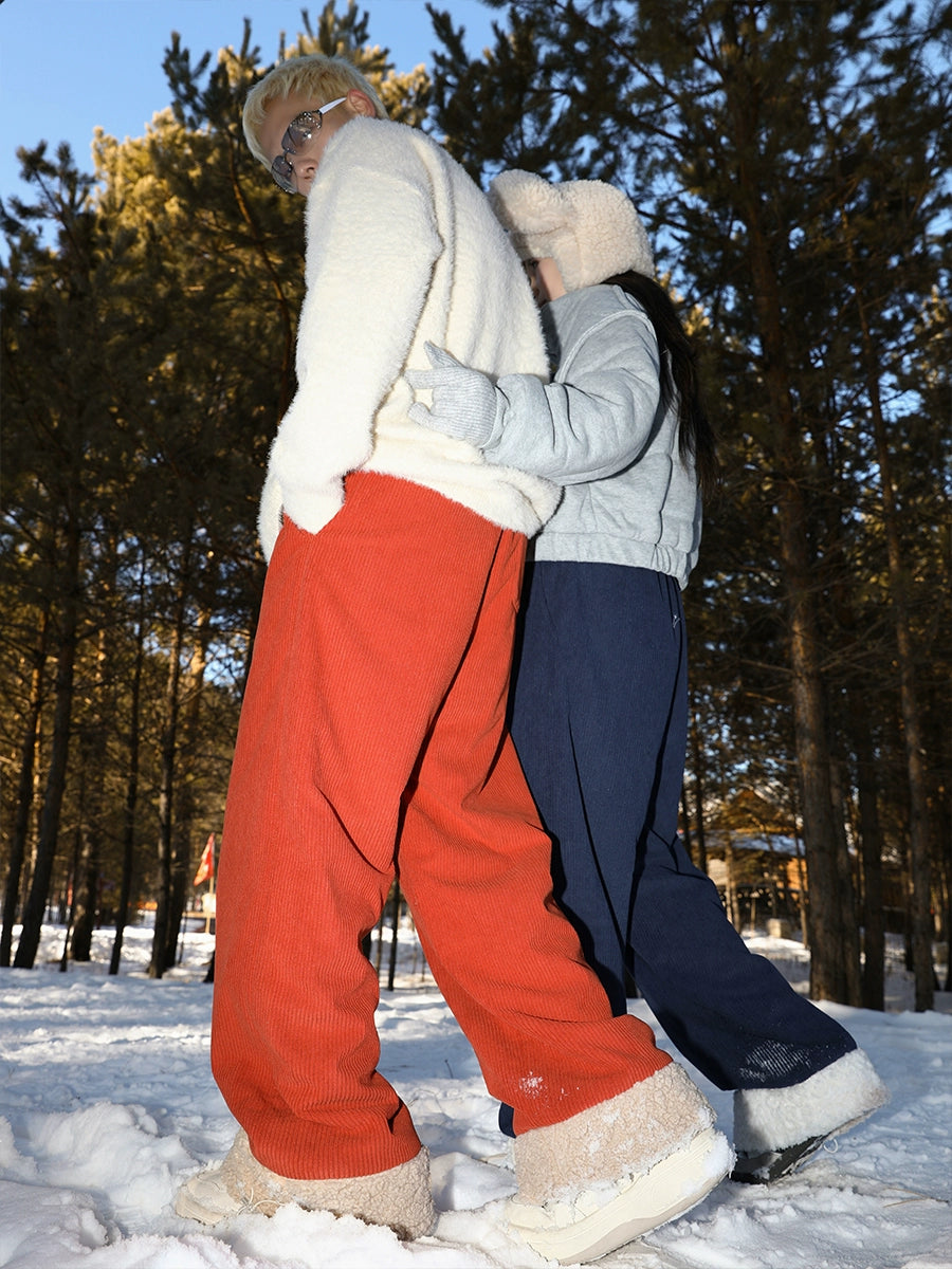MANYSTON Winter Ribbed Cozy Pants Maxct