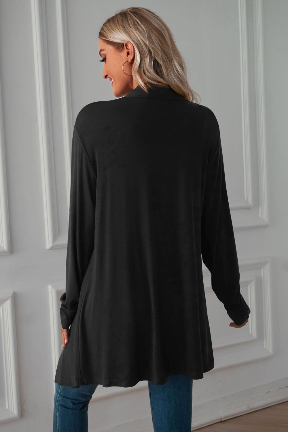 Maxct &Open Front Long Sleeve Cardigan