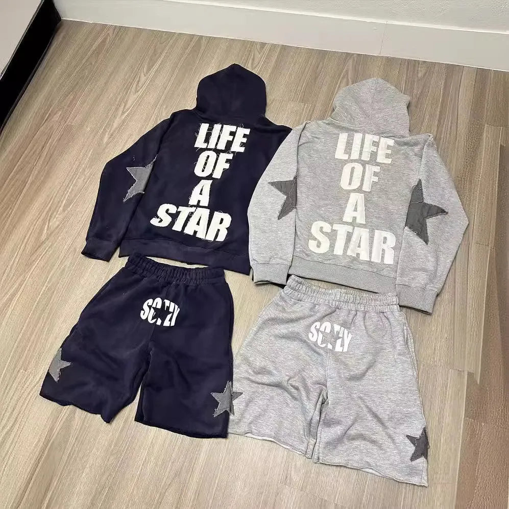 Maxct Y2k women's long sleeved hoodie oversize streetwear sweatshirt dark hip hop punk pattern printed vintage harajuku trendy wear