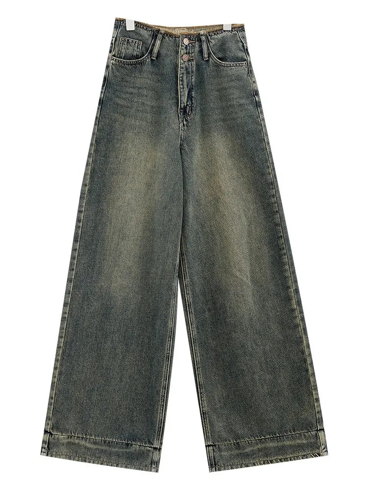 Baggy Jeans - Wide Leg, High Rise for Women Maxct