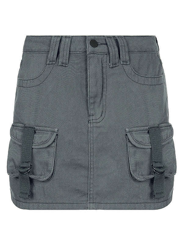 Size Friendly Pocket Cargo Mini Skirt Maxct