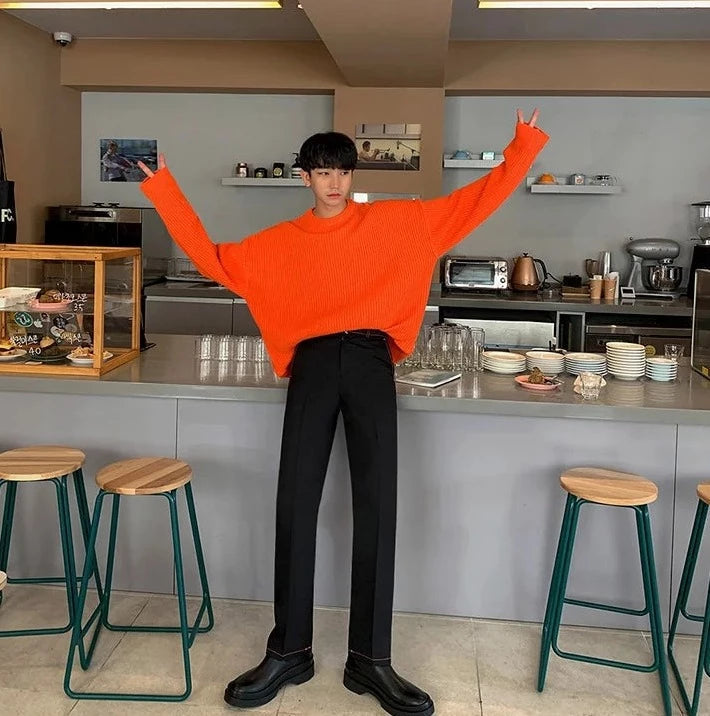 Maxct Autumn Rib Knit Sweater