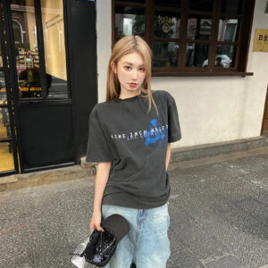 Maxct 90s Streetwear VTG NIN Nine-inch Nail Retro Print Oversized Cotton T-shirt High Quality Loose Casual Men Women 1:1 Vintage T Shirt Summer Sale