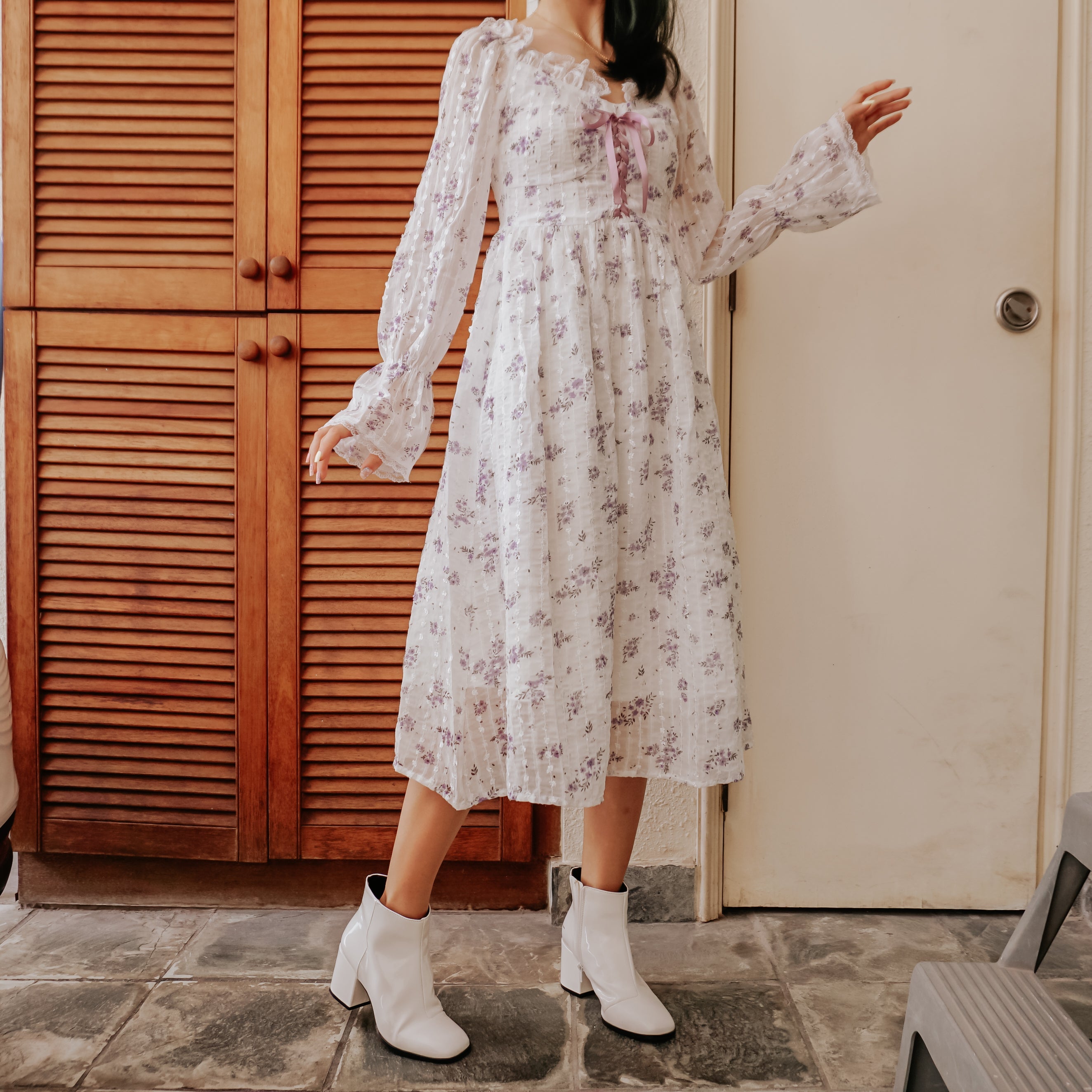 Lavender Fields Midi Dress Maxct