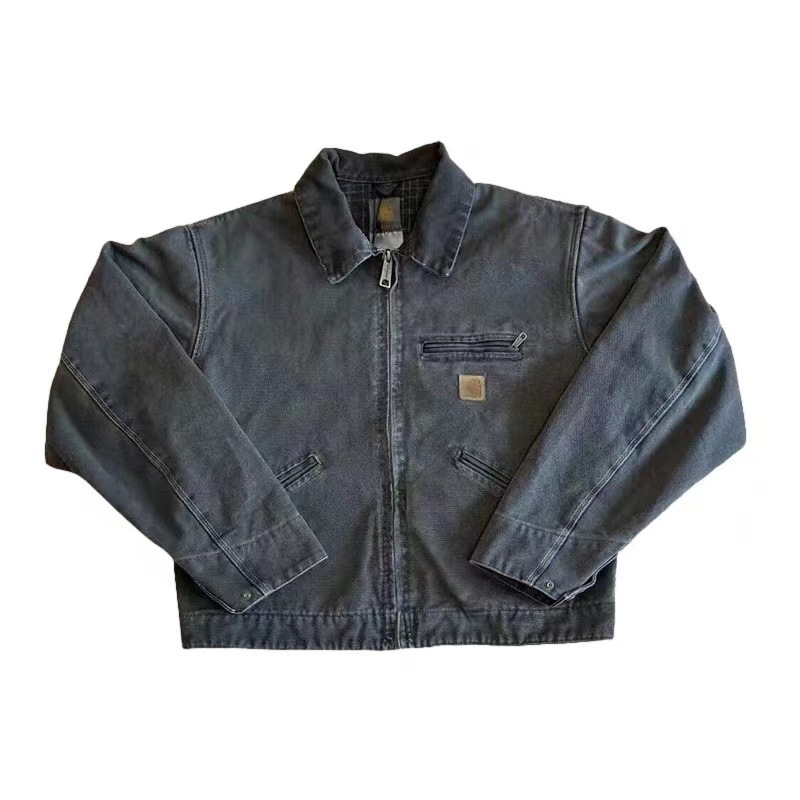 Maxct guys fits jacket American Retro Workwear Washed Batik Coat for Men