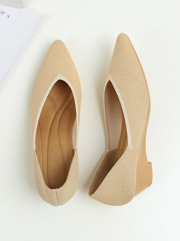 Urban Woven Multi-Color Casual Low Heels Shoes Maxct