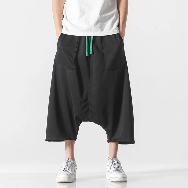 Maxct Summer Loose Crotch Cropped Shorts