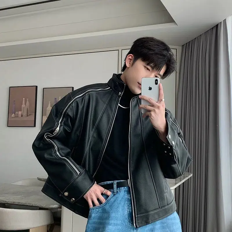 Maxct Velvet Warm Fleece Leather Jacket
