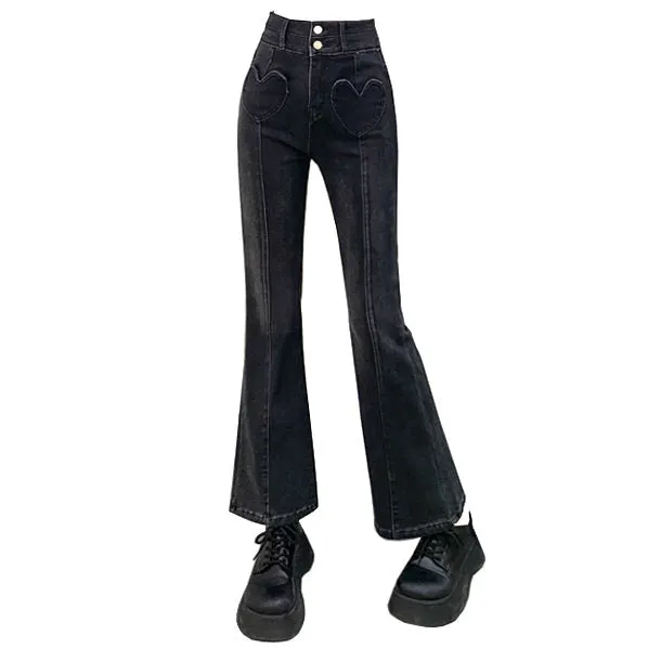 Heart Crush Flare Cropped Jeans Maxct