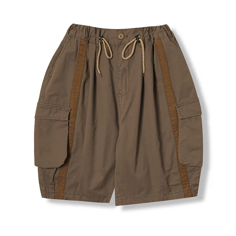 Maxct Retro Drawstring Loose Bloom Shorts