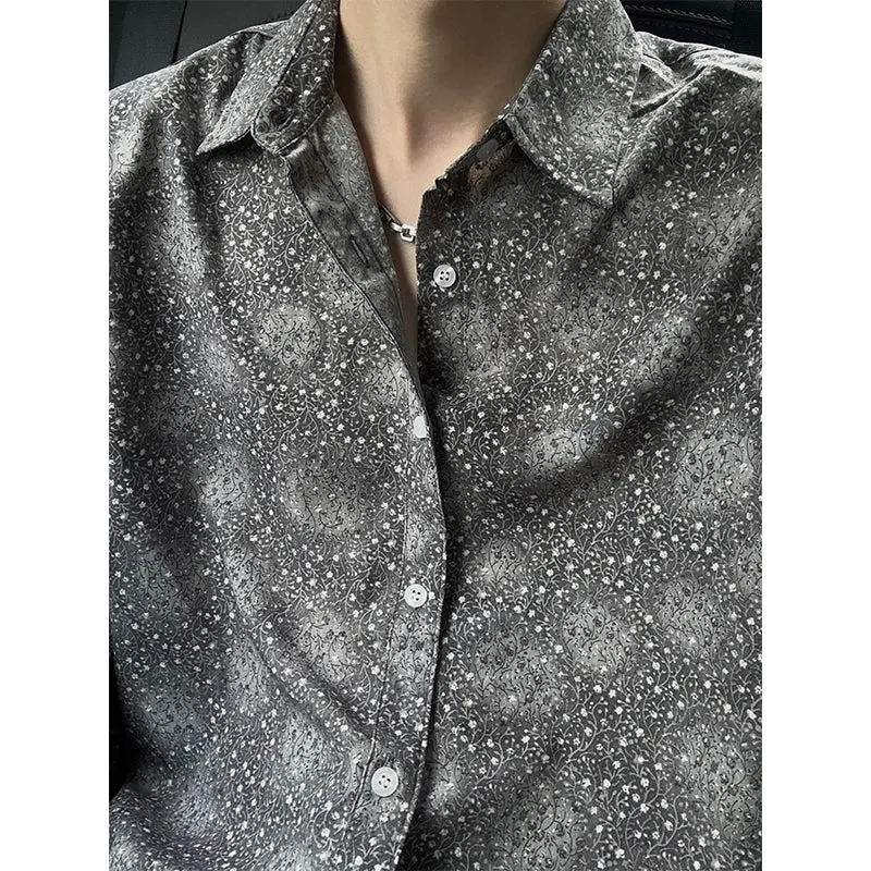 JM Dotted Flower Long-sleeved Shirt Maxct
