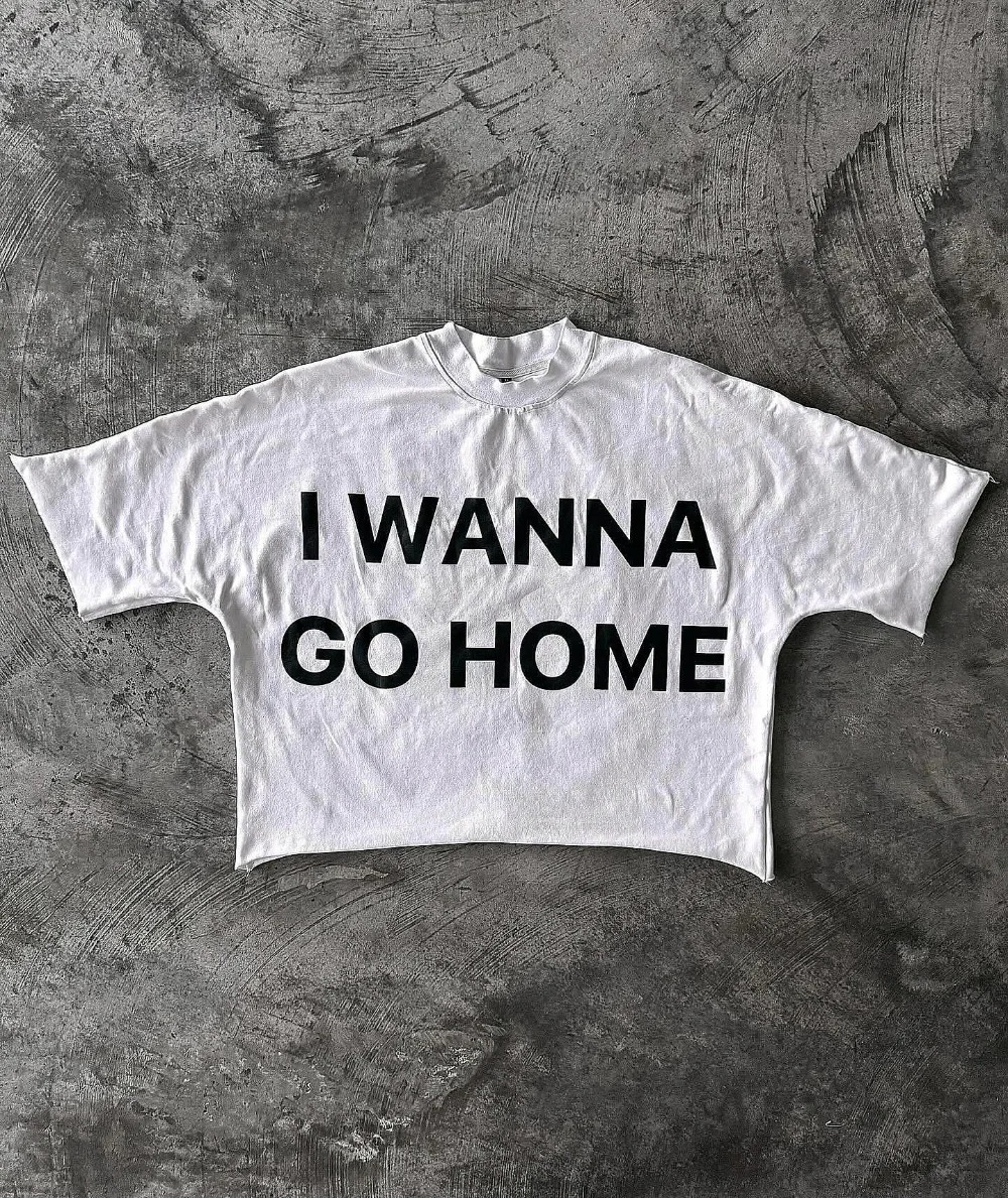 Y2K New T Shirt Tops Men Women Harajuku Hip Hop Graphic Print Oversized T Shirt Gothic Irregular Cotton Short Sleeve StreetWear