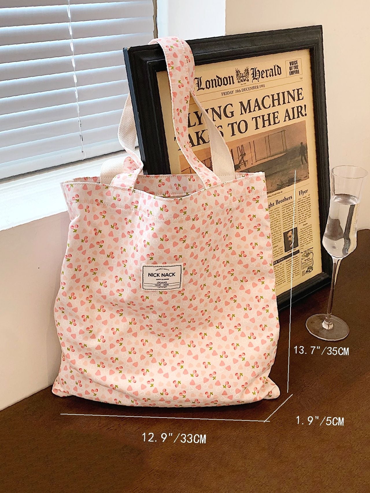 Maxct - Ditsy Floral Graphic Shopper Bag  - Women Tote Bags