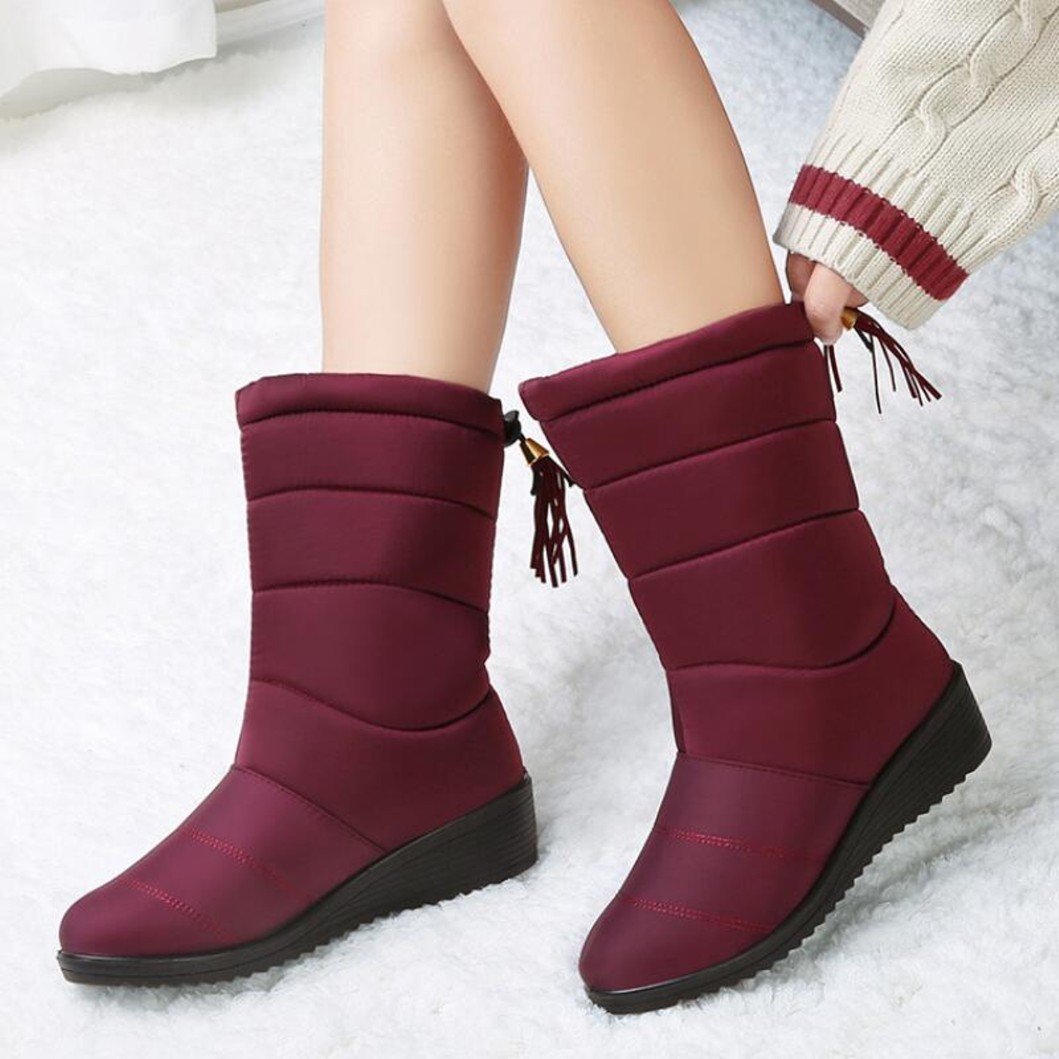 Waterproof Warm Fur Snow Boots Maxct