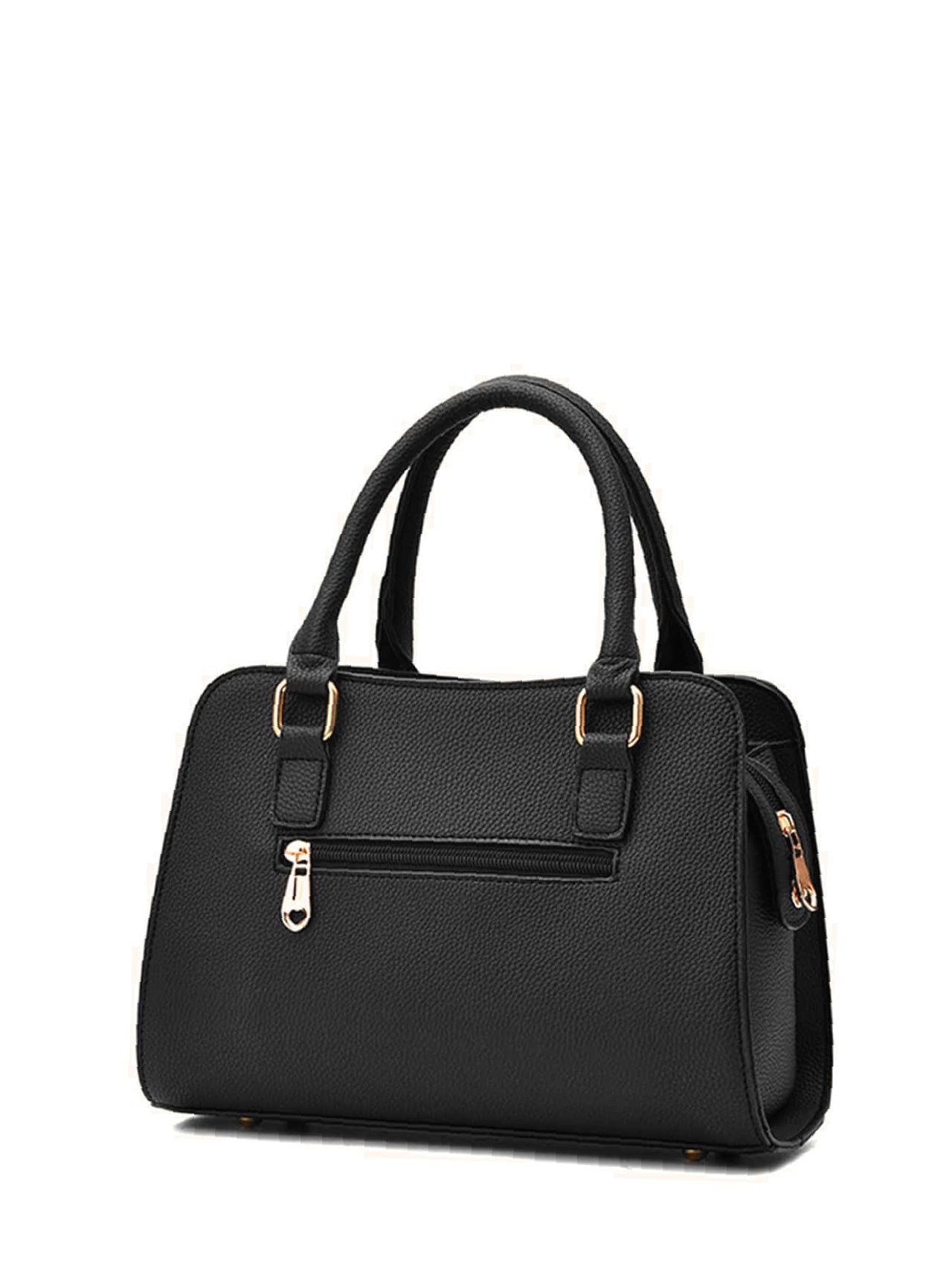 Maxct - Metal Letter Decor Tote Bag  - Women Tote Bags