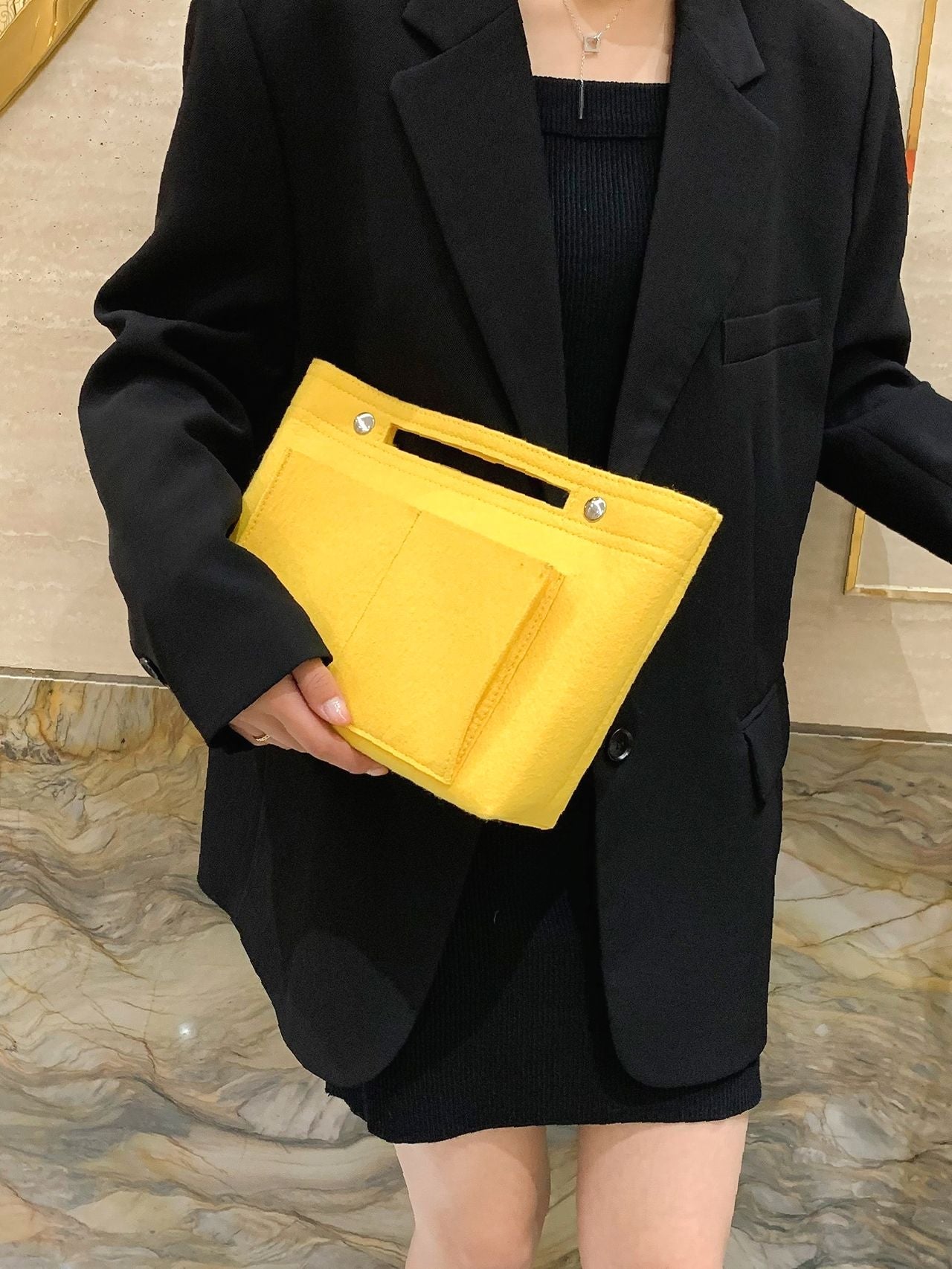 Maxct - Snap Button Bag Insert  - Women Tote Bags