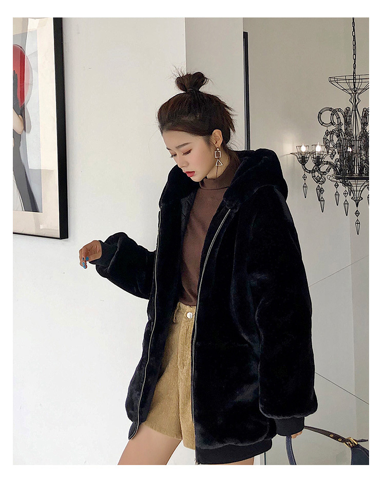 Women's Warm Fluffy Loose Hoodie - true deals club