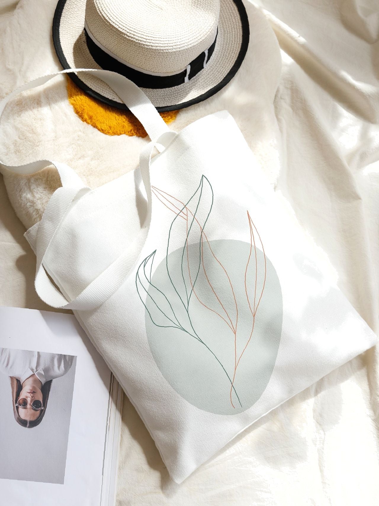 Maxct - Leaf Print Shopper Bag  - Women Tote Bags