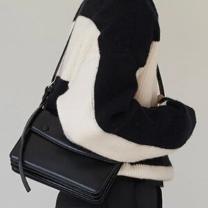 Maxct - Mens Color Block Patchwork Lapel Sweater31913