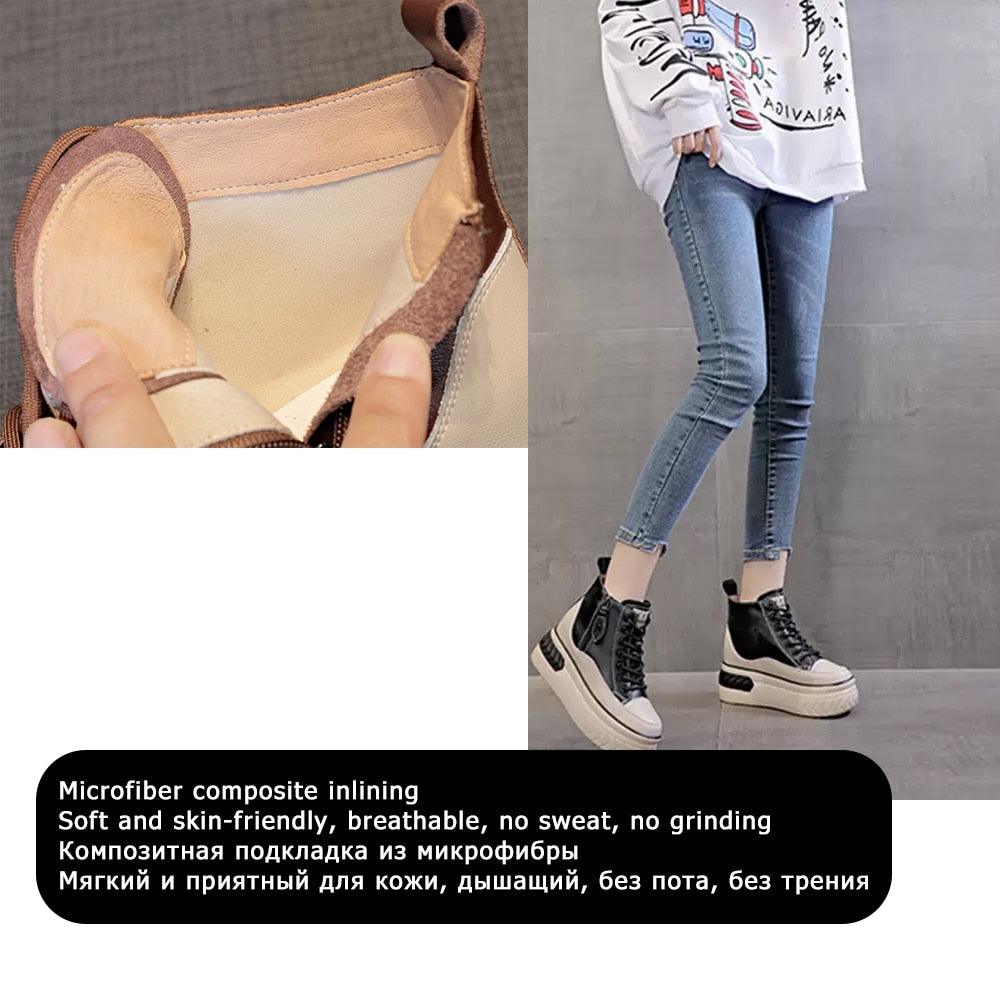 Platform Sneaker Boots for Women Maxct
