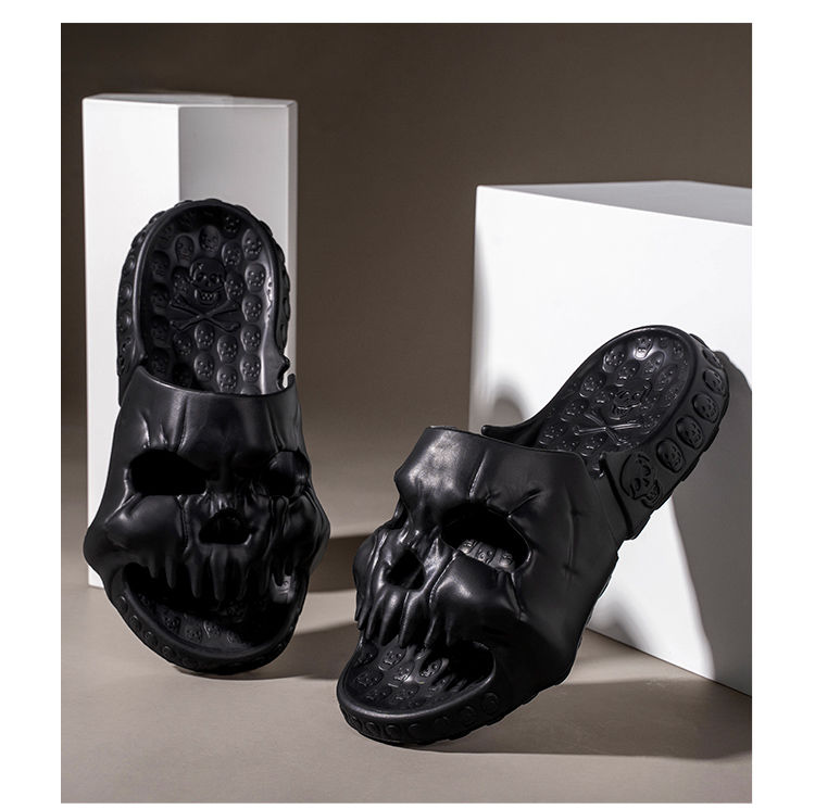 Skull Design Men Slippers - true deals club
