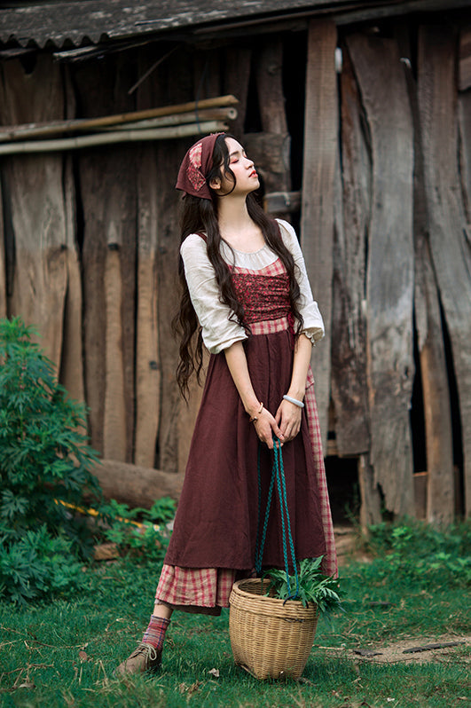 Patchwork Village Dress Maxct