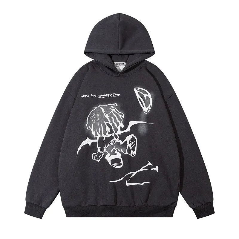 Y2K Women's Men's Hoodies Clothing Long Sleeve Pullover Sweatshirt Streewear Oversize hi-pop vintage hoodies kpop kpop dance