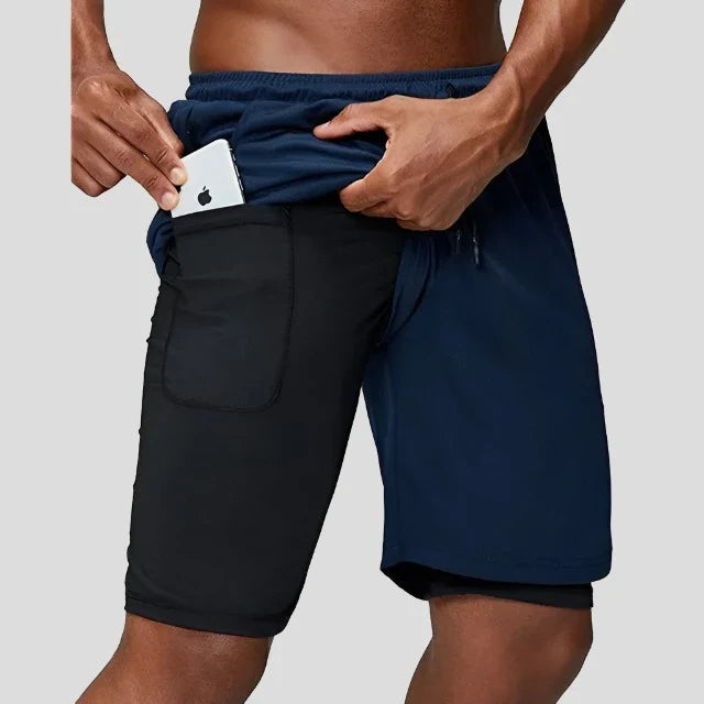 2-in-1 Running Shorts For Men Maxct