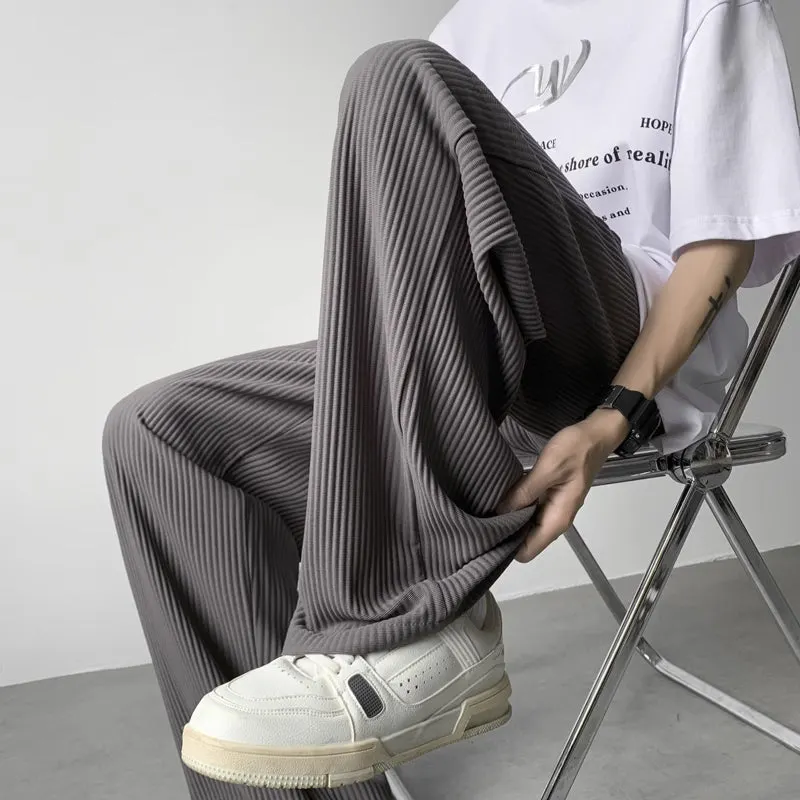 liu Essential Pleated Straight Trousers Maxct
