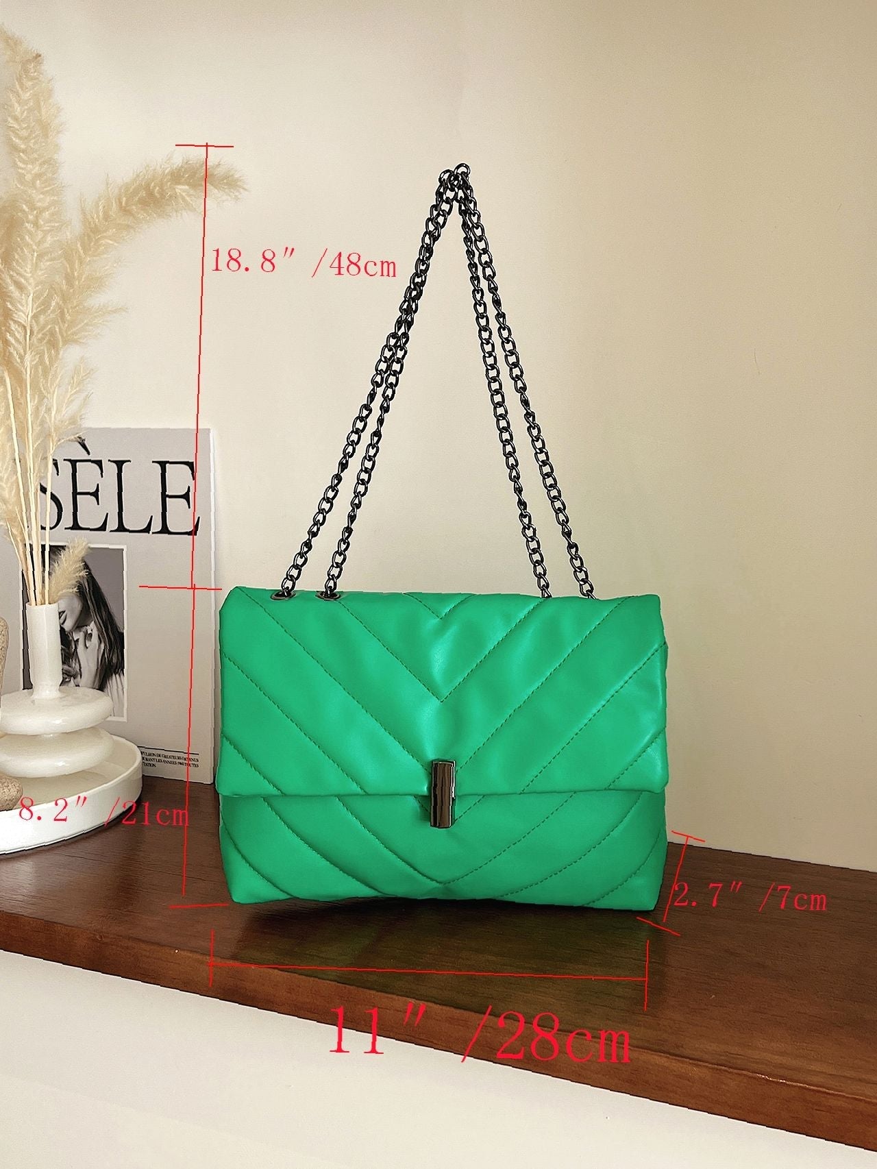 Maxct - Chevron Chain Tote Bag  - Women Tote Bags