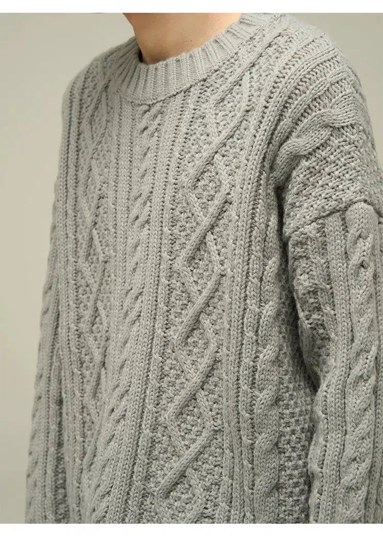 Maxct Vintage Round Neck Sweater